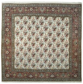 Tabriz Tappeto persiano 250 x 250 Beige (Iran) Annodato A Mano