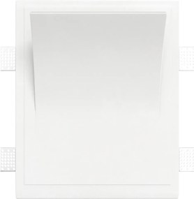 Applique Rettangolare da Incasso 2xE14 in Gesso Pitturabile