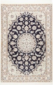Nain Tappeto persiano 100 x 150 Blu (Iran) Annodato A Mano