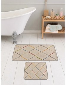 Set di tappetini per il bagno beige 2 pz 60x100 cm – Mila Home