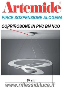 Artemide coprirosone di ricambio per pirce sospensione 97 cm alogena