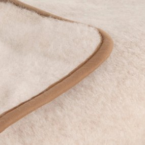 Coperta in lana merino marrone, 130x170 cm - Native Natural