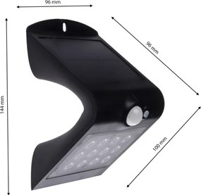 LED Luce solare con sensore di movimento LED/1,5W/1200 mAh 3,7V IP65
