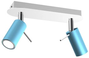 Faretto PRESTON 2xGU10/40W/230V blu