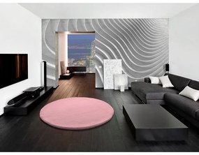 Tappeto rosa , Ø 120 cm Fox Liso - Universal