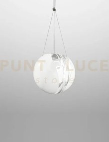 Poc sospensione 25 cristallo bianco nickel satinato 1 luce attacco g9