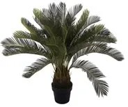 Cycas Artificiale con Vaso Altezza 93 cm Verde