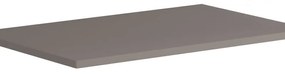 Top da bagno pretagliato Brera L 79.7 x H 1.8 x P 45.5 cm laccato opaco grigio londra truciolare, disponibile su misura