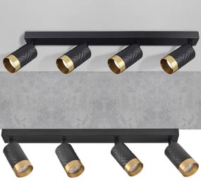 Faretto ARRAS 4xGU10/10W/230V nero