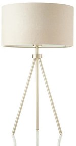 Endon 66986 - Lampada da tavolo TRI 1xE27/40W/230V ottone/beige