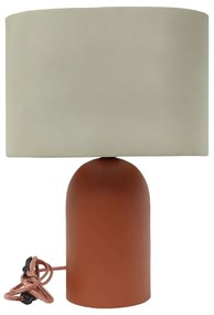 Lampada da tavolo marrone-beige (altezza 41,5 cm) - Antic Line