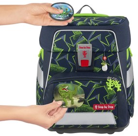 Zaino scuola SPACE - set 5 pezzi, Step by Step Wild T-Rex Taro