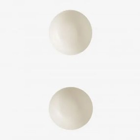 Confezione da 2 Ciotole Belvere Bianco & Ø13 cm - Sklum