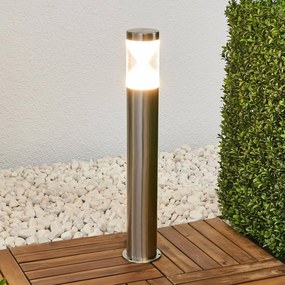 Lindby Lampione a LED Fabrizio, altezza 56 cm, acciaio inox