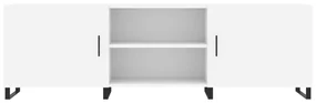 Mobile porta tv bianco 150x30x50 cm in legno multistrato