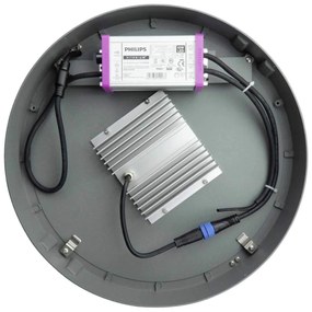 Lampione Stradale 65W Dual Gray1-10V Programmabiledriver Philips Colore Bianco Caldo 2.700K