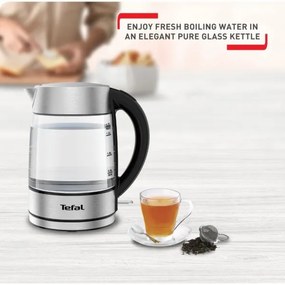 Tefal - Bollitore GLASS 1,7 l  2200W/230V cromo