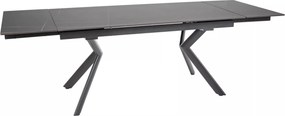 Tavolo Norton allungabile in ceramica nero opaco – 160/240x90x75 cm