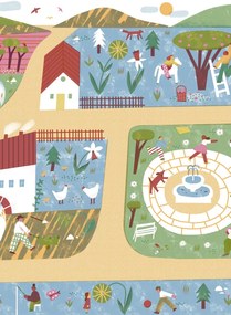 Coordonne Carta da parati panoramica Country Joy - Chestnut