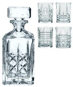 Set Highland Whisky - decanter e 4 bicchieri da whisky in vetro cristallo - Nachtmann