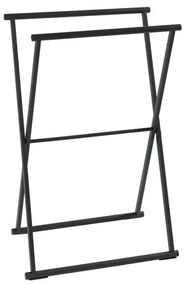 Porta asciugamani pieghevole nero Lava - Wenko