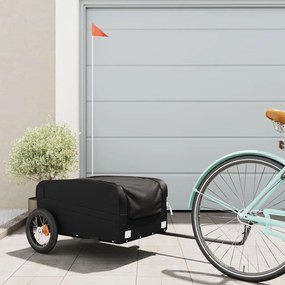 Rimorchio Da Bici Nero 30 Kg İn Ferro /