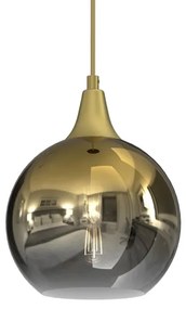 Lampadario a sospensione con filo MONTE 1xE27/60W/230V d. 20 cm oro