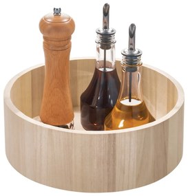 Organizzatore da cucina girevole in legno di paulownia Tall, ø 26,7 cm Eco - iDesign