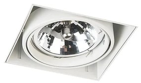 Faretto da incasso bianco AR111 orientabile e girevole senza cornice - Oneon