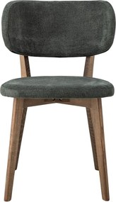 Sedia da pranzo verde scuro/marrone Cally – Bloomingville