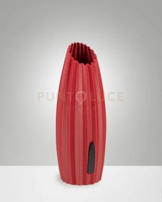 Nadine lampada da tavolo bordeaux in metallo e plastica riciclata a...