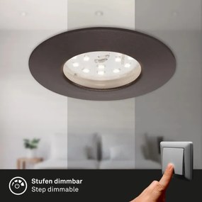 Briloner 7295-031-SET 3x Lampada LED dimmerabile da bagno LED/6,5W/230V IP44