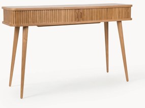 Consolle in legno con ante scorrevoli e frontale scanalato Barbier