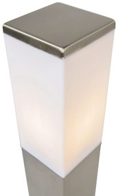 Lampada da parete esterna moderna in acciaio 80 cm IP44 - Malios