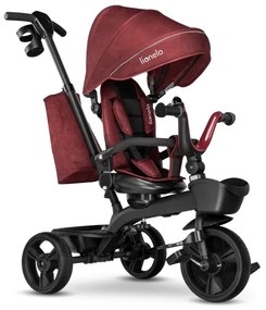 Lionelo - Triciclo per bambini KORI Rosso borgogna