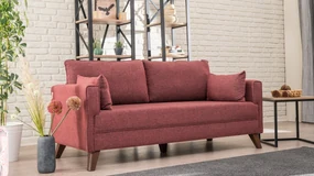 Divano Elegante / Bella Sofa For 2 Pr - Claret Red