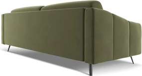 Divano verde con rivestimento in velluto 238 cm Nalu – Makamii