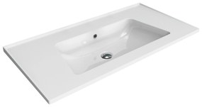 Ceramica Flaminia Bloom BM105L lavabo 107 cm sospesa e su mobile in ceramica bianco