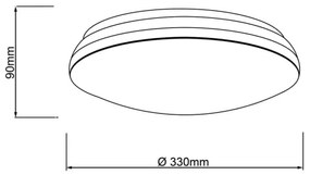 Brilliant - Plafoniera LED RGBW dimmerabile MIDWAY LED/14W/230V + +TC