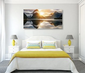 Stampa su tela – Milford Sound all'alba