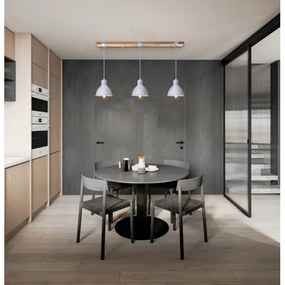 Lampadario a sospensione con filo 3xE27/40W/230V bianco