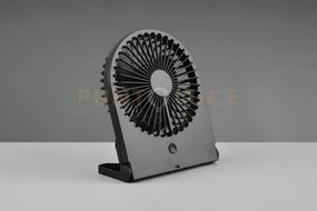 Breezy ventilatore da appoggio nero 3 velocita' ricaricabile h. 23cm