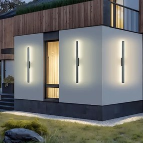 Brilagi - Lampada da parete LED per esterni LINEO LED/24W/230V 3000K IP65 antracite