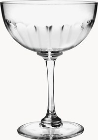 Set di 6 coppe champagne in cristallo soffiato Lens