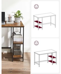 Scrivania SOLEA marrone/nera