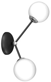 Applique JOY 2xE14/40W/230V nero/cromo lucido