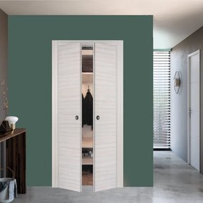 Porta interna a battente Oxford in legno rivestimento con pellicola di finitura colore palissandro, L 80 x H 210 cm, apertura reversibile