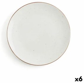 Piatto da pranzo Ariane Terra Beige Ceramica Ø 27 cm (6 Unità)