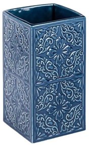 Set di accessori da bagno blu scuro in ceramica Cordoba - Wenko