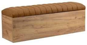 Panca in colore arancione e naturale Oceane - Bobochic Paris